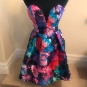 B. Darlin size 3/4 Floral Prom Dress Macy’s